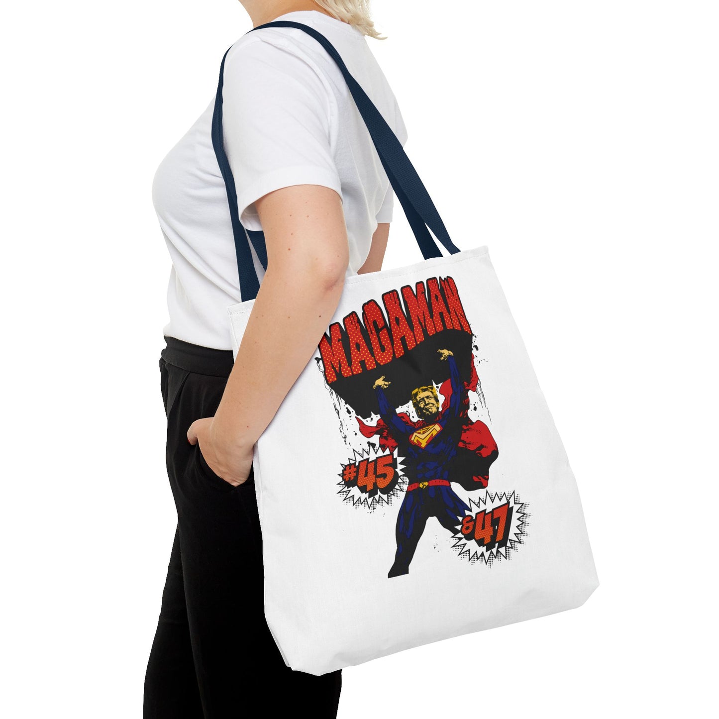 🛍️ MagaMan “Best President Ever” Tote Bag – Carry Patriotism Everywhere! 🇺🇸💪