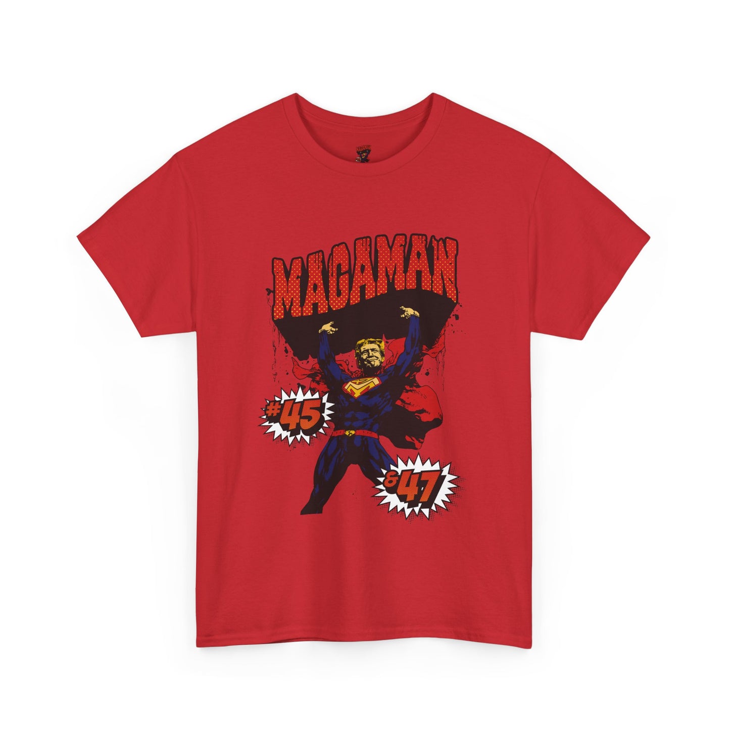 🔥 MagaMan Hero Tee – Stand Strong with 45 & 47! 🇺🇸💪
