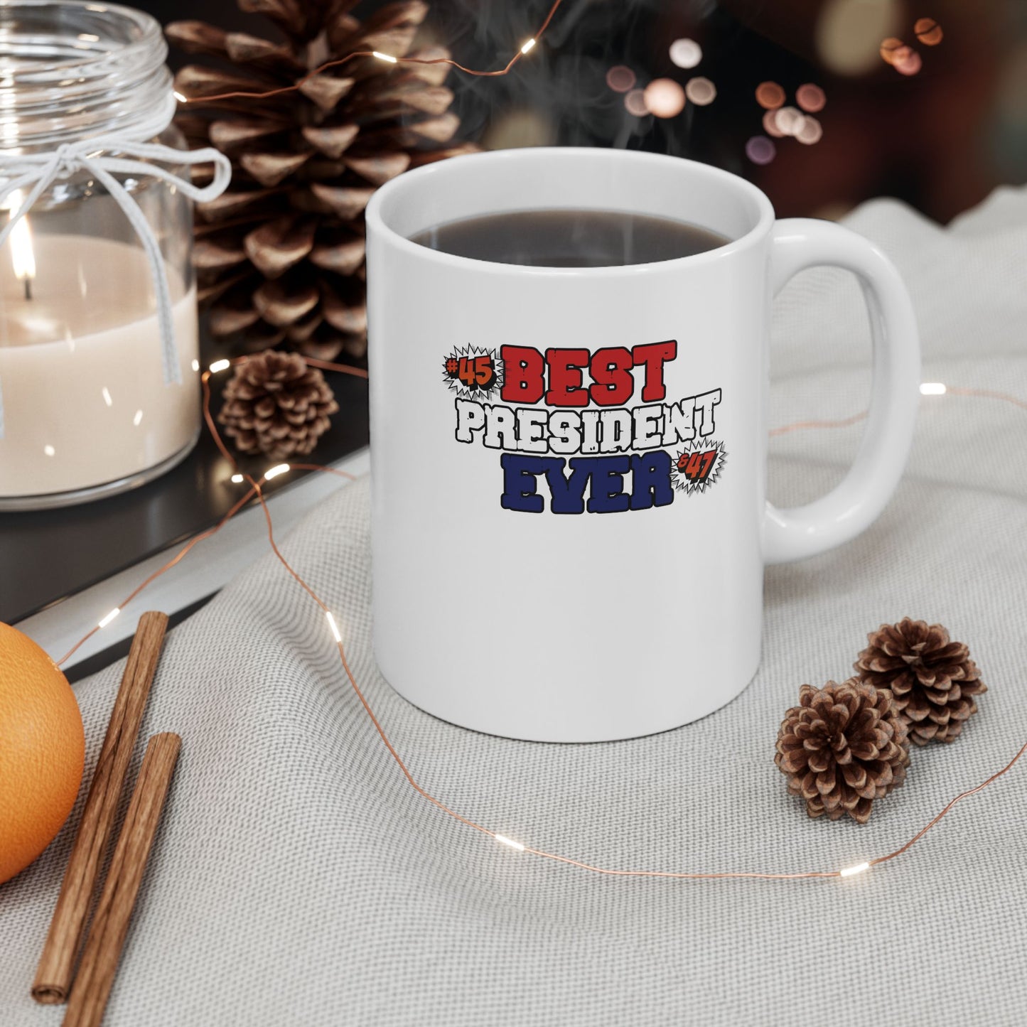 ☕ MagaMan Coffee Mug – Fuel Your Day Like a Super Patriot! 🇺🇸💪