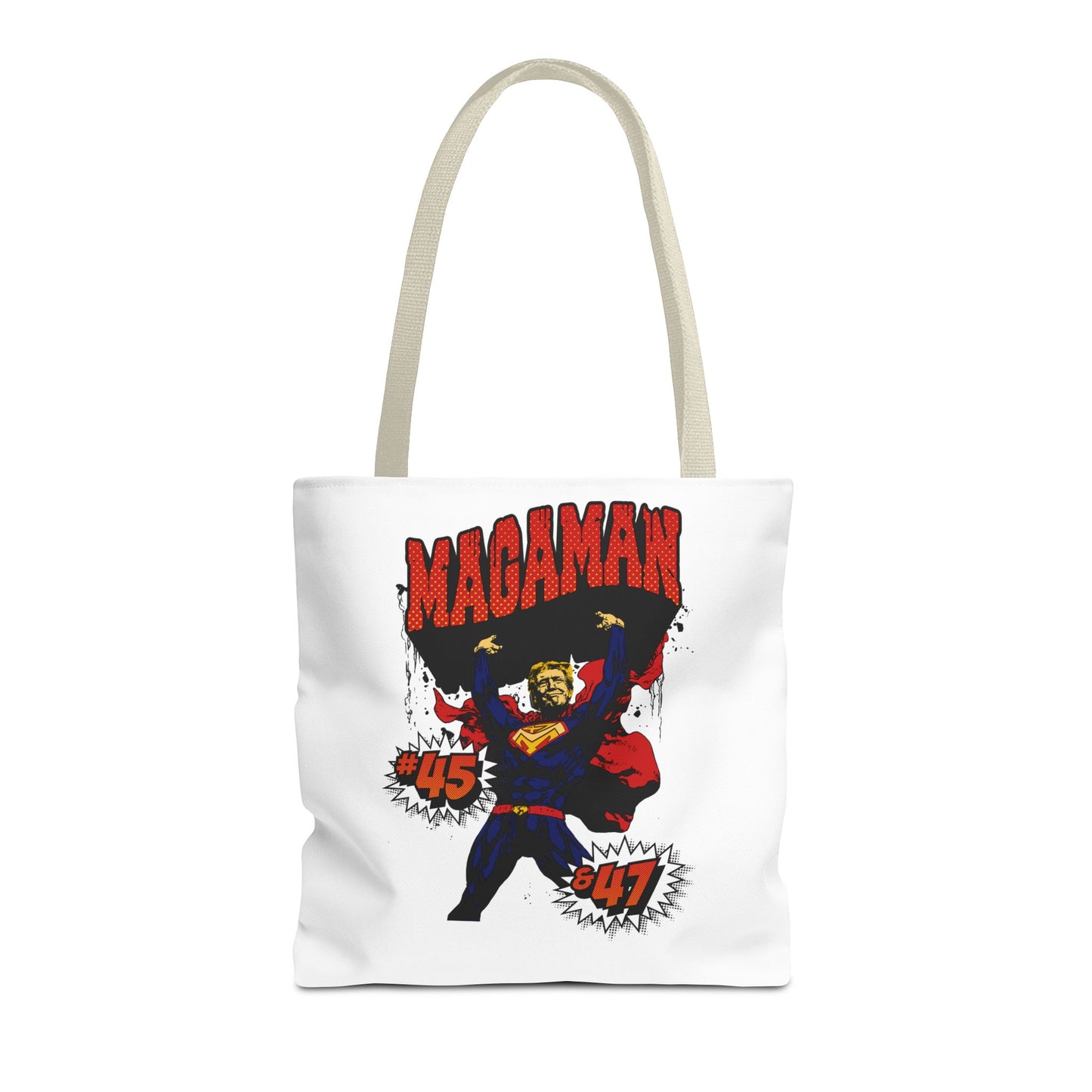 🛍️ MagaMan “Best President Ever” Tote Bag – Carry Patriotism Everywhere! 🇺🇸💪
