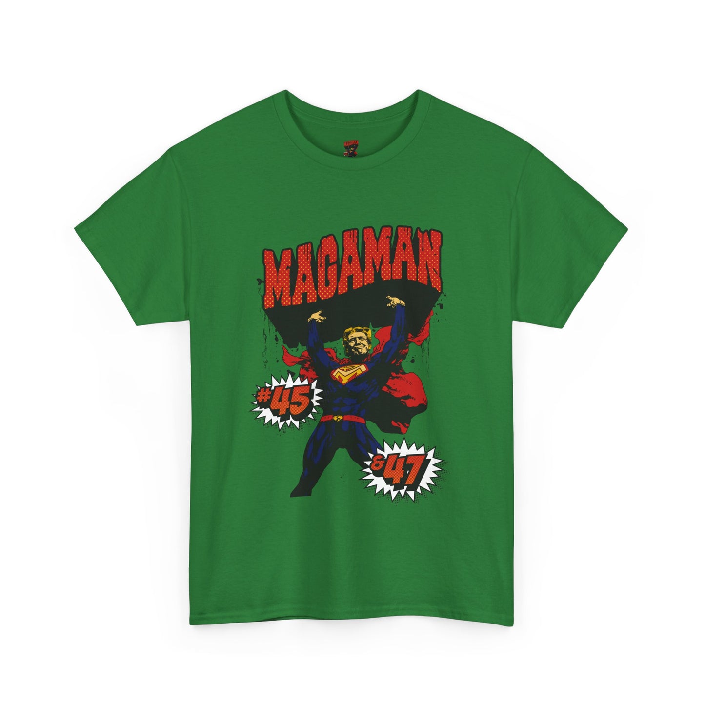 🔥 MagaMan Hero Tee – Stand Strong with 45 & 47! 🇺🇸💪
