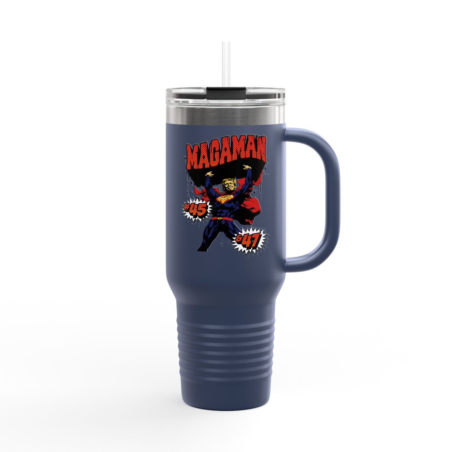 🔥 MagaMan “Best President Ever” 40oz Tumbler – Stay Hydrated, Stay Patriotic! 🇺🇸💪