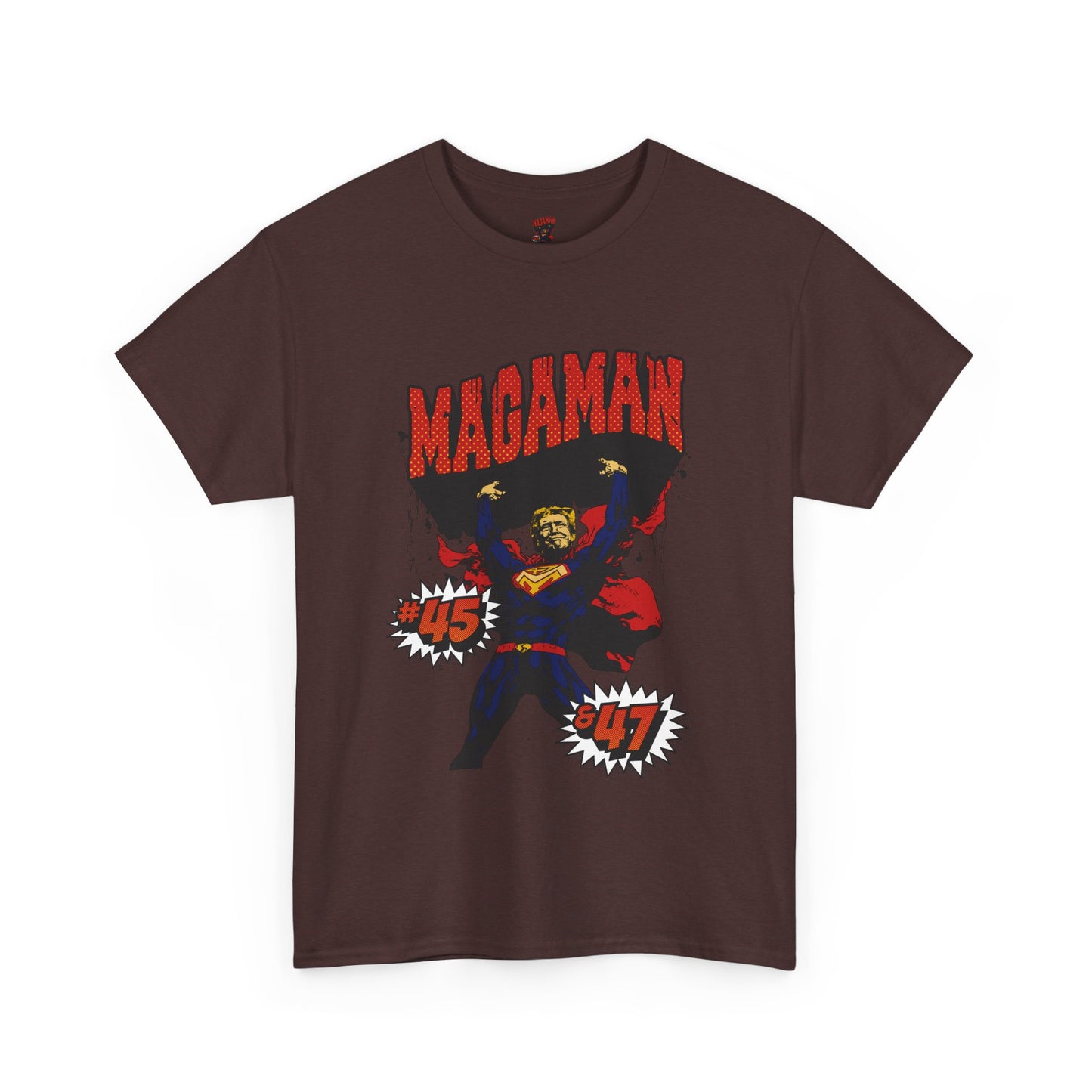 🔥 MagaMan Hero Tee – Stand Strong with 45 & 47! 🇺🇸💪