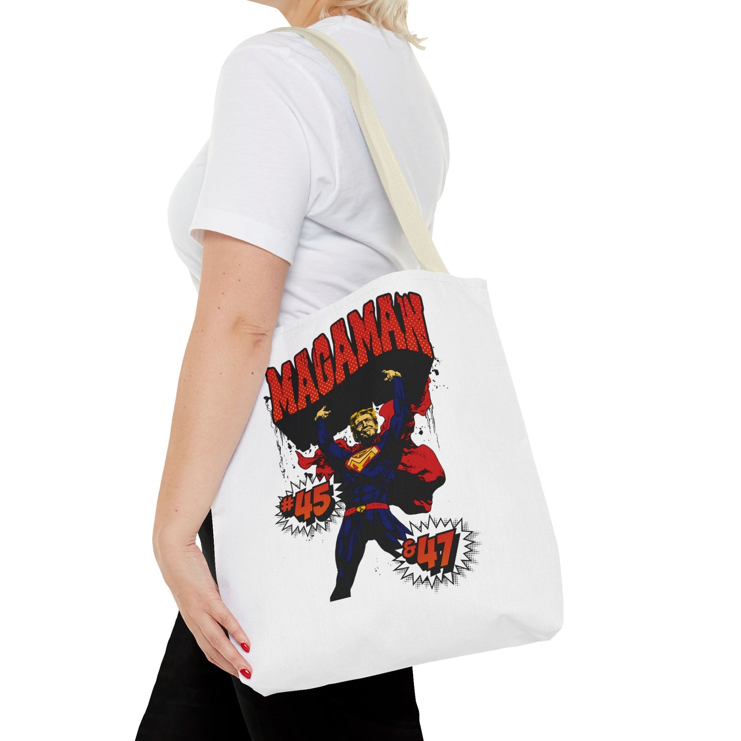 🛍️ MagaMan “Best President Ever” Tote Bag – Carry Patriotism Everywhere! 🇺🇸💪