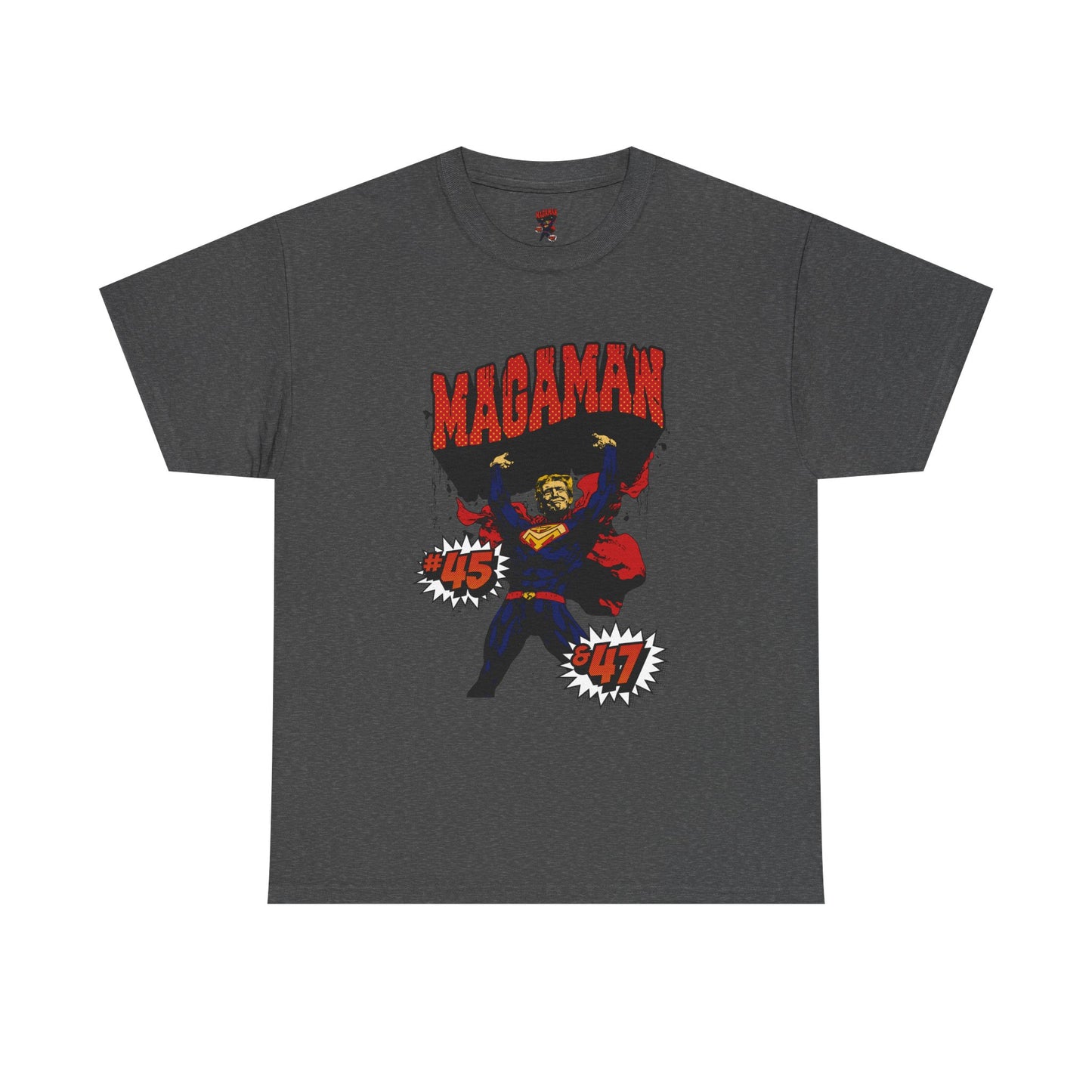 🔥 MagaMan Hero Tee – Stand Strong with 45 & 47! 🇺🇸💪