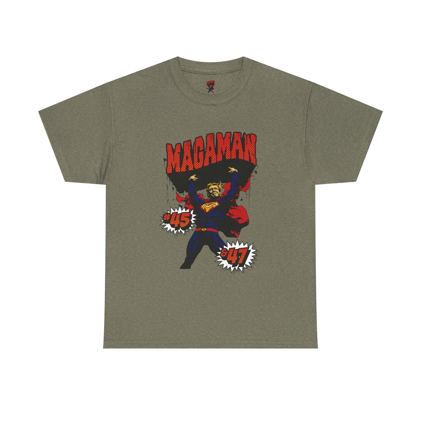 🔥 MagaMan Hero Tee – Stand Strong with 45 & 47! 🇺🇸💪