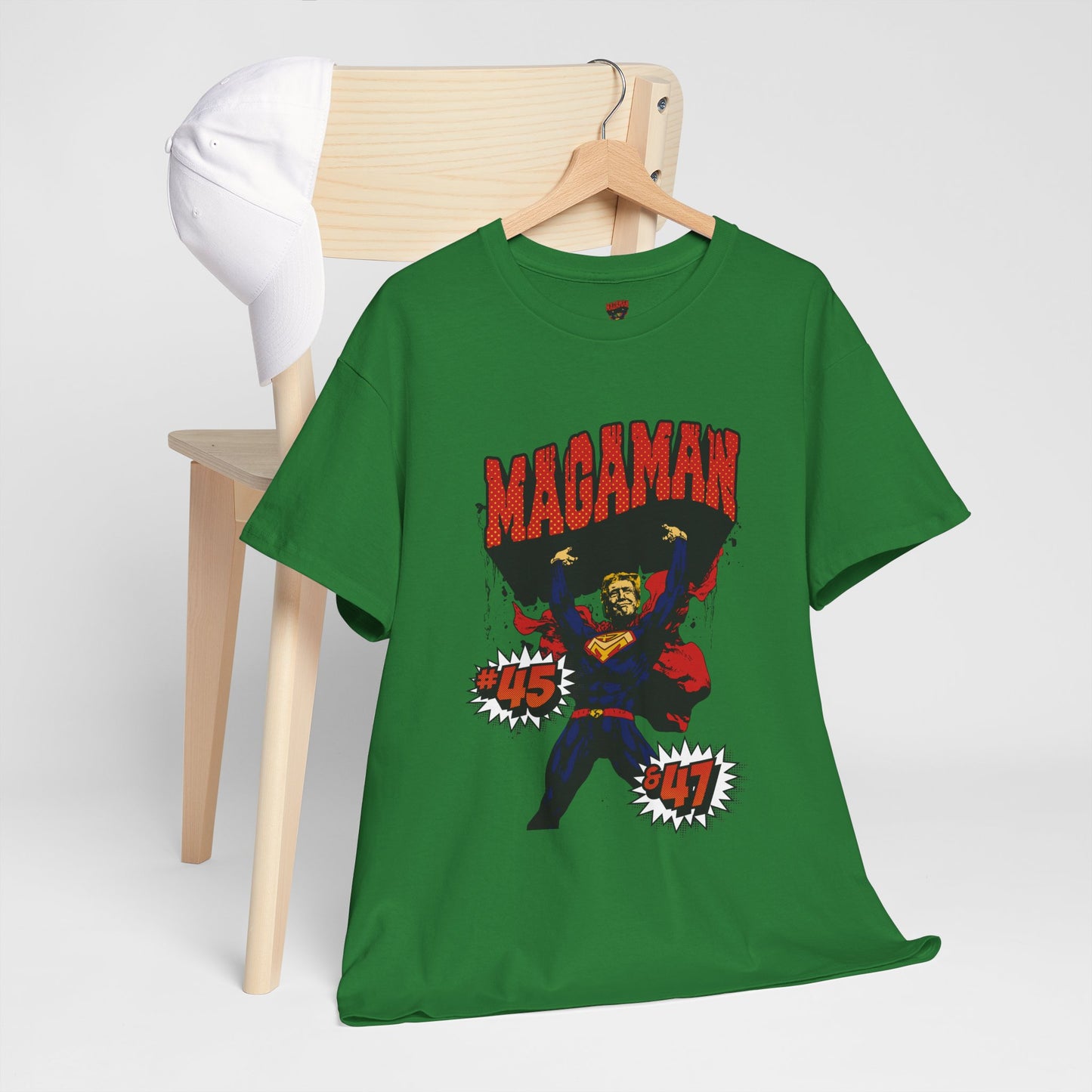 🔥 MagaMan Hero Tee – Stand Strong with 45 & 47! 🇺🇸💪