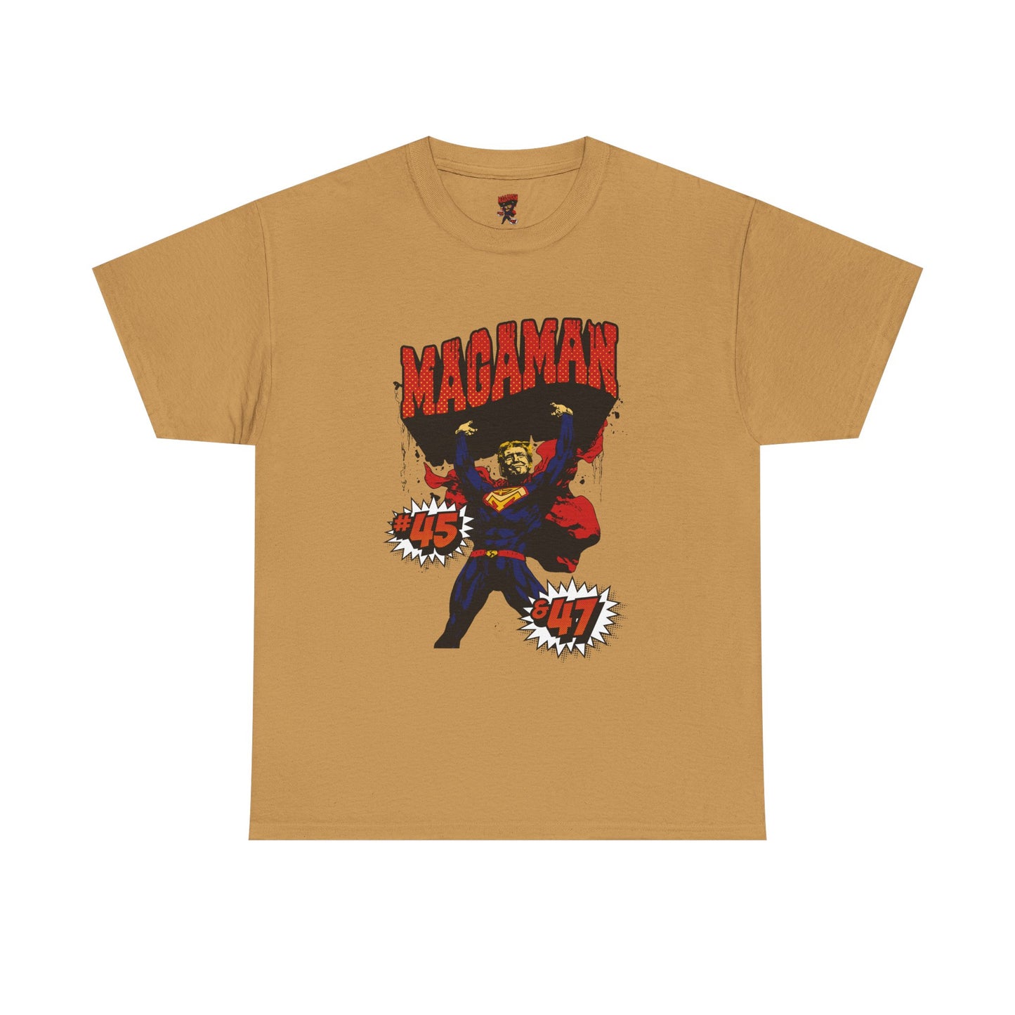 🔥 MagaMan Hero Tee – Stand Strong with 45 & 47! 🇺🇸💪