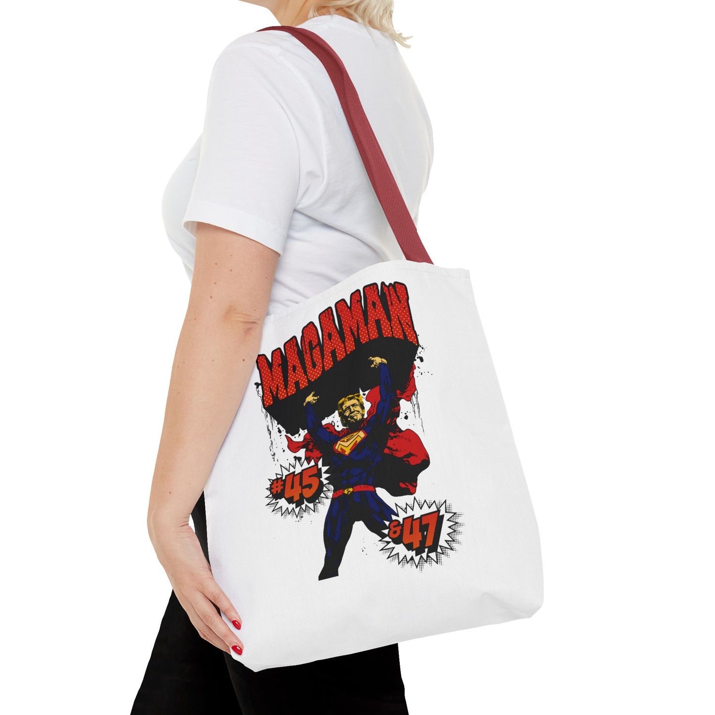 🛍️ MagaMan “Best President Ever” Tote Bag – Carry Patriotism Everywhere! 🇺🇸💪
