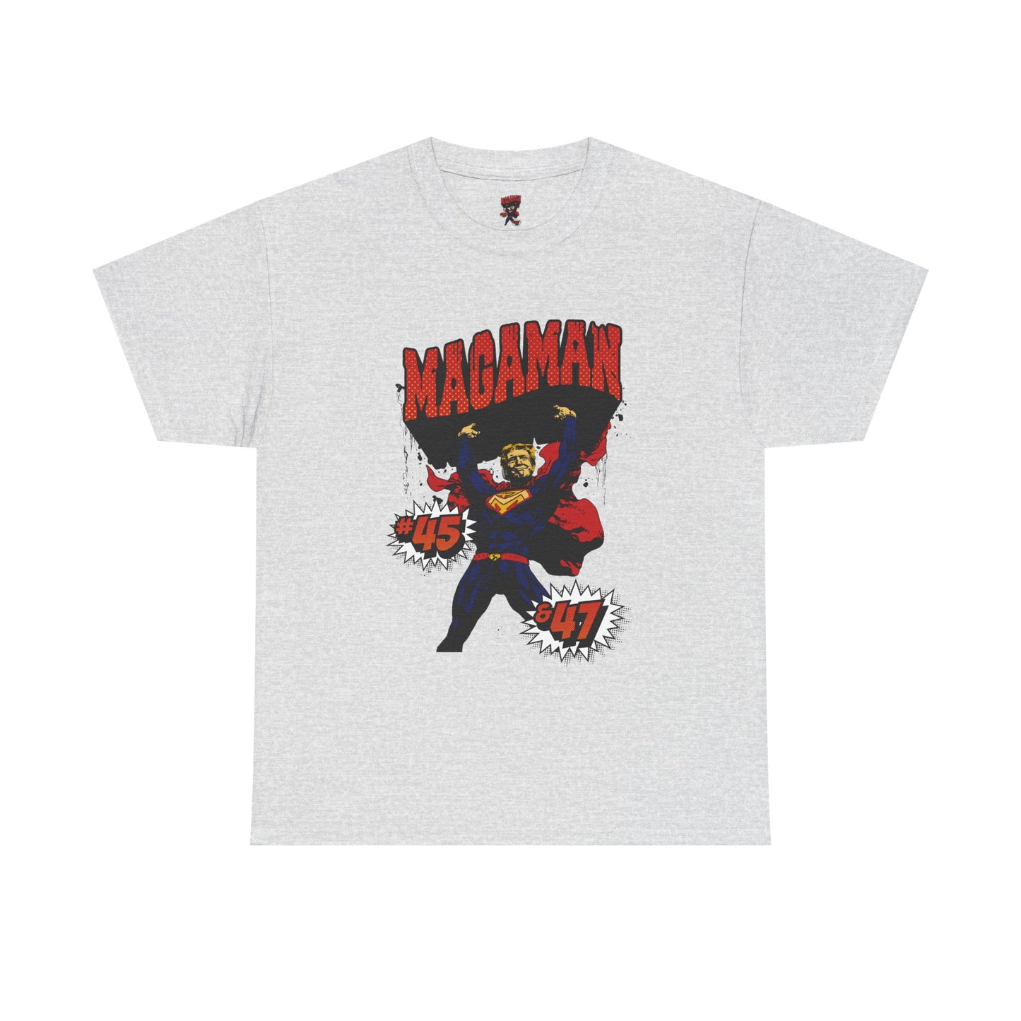 🔥 MagaMan Hero Tee – Stand Strong with 45 & 47! 🇺🇸💪