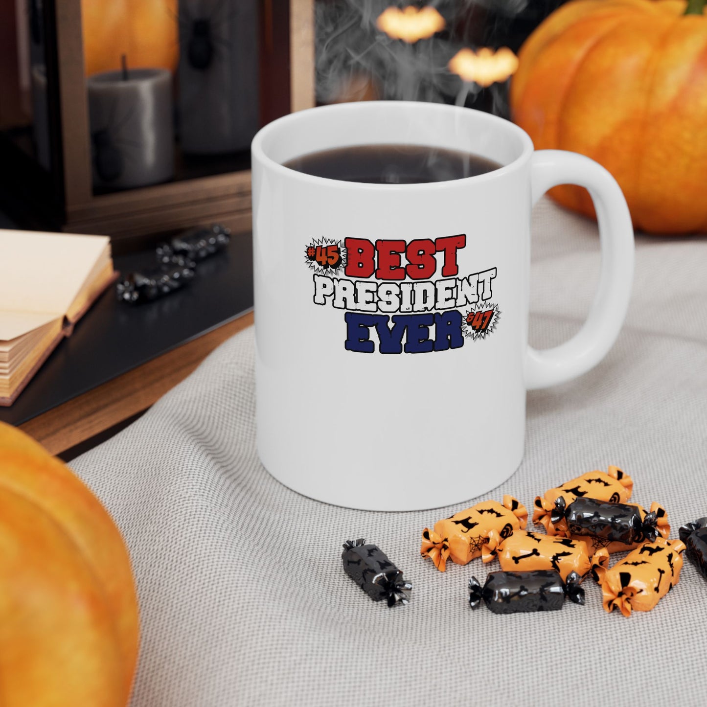 ☕ MagaMan Coffee Mug – Fuel Your Day Like a Super Patriot! 🇺🇸💪