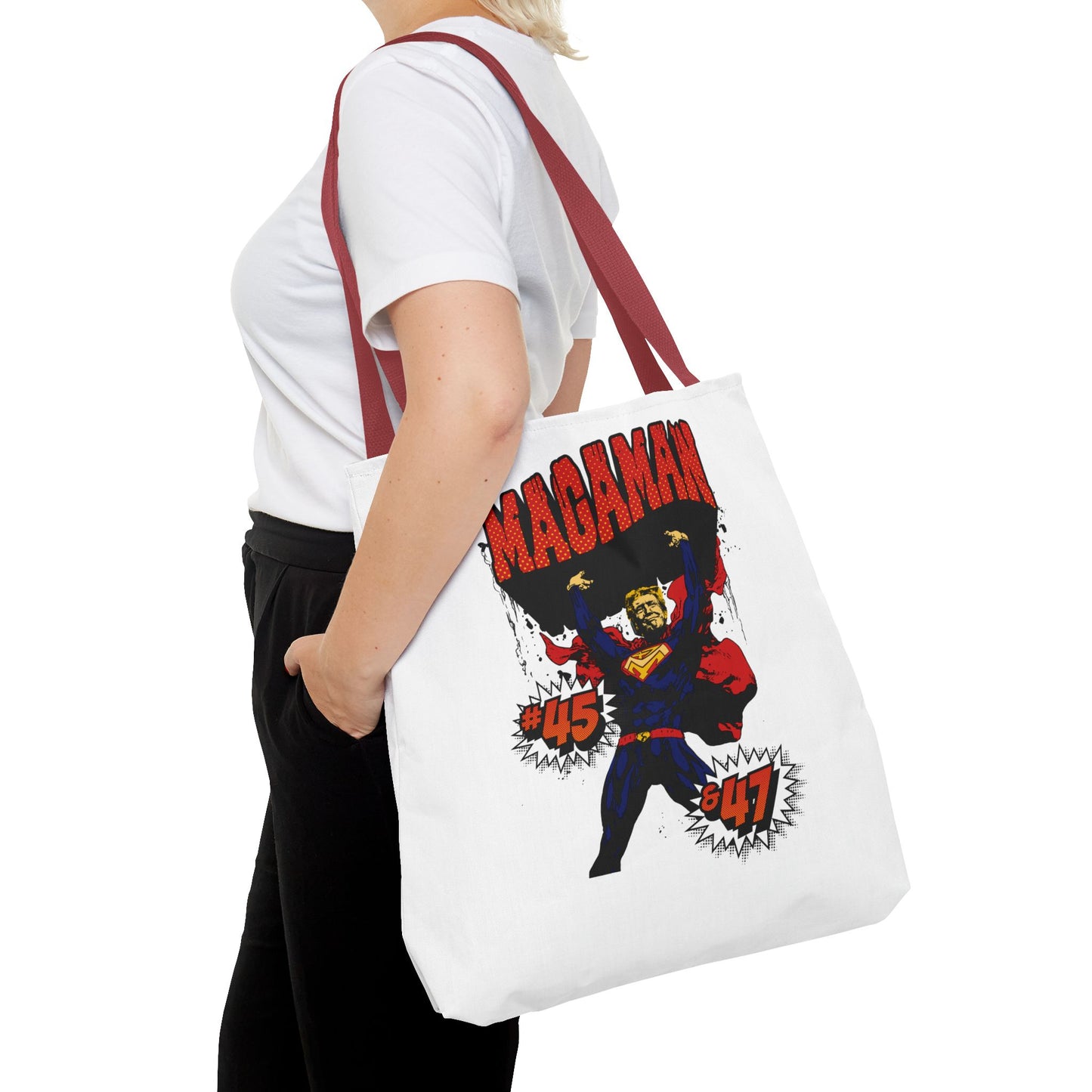 🛍️ MagaMan “Best President Ever” Tote Bag – Carry Patriotism Everywhere! 🇺🇸💪
