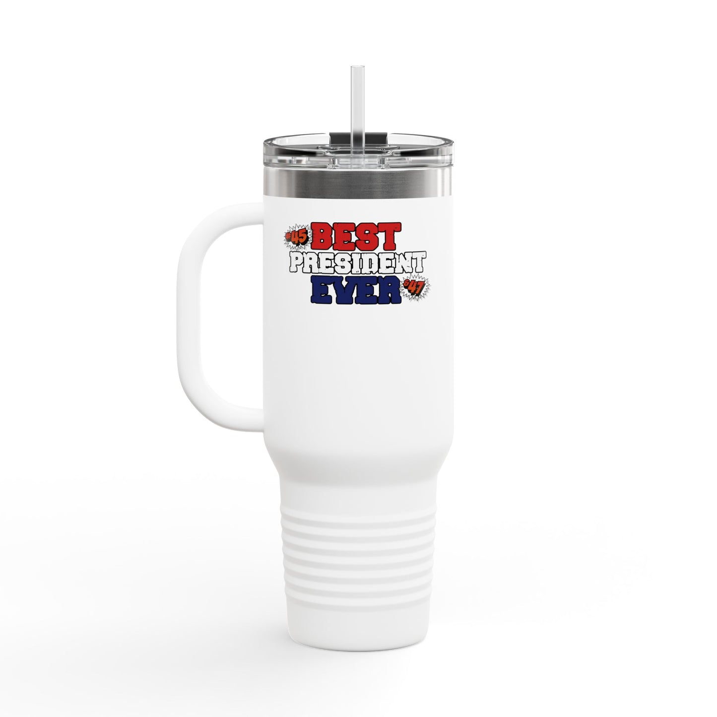 🔥 MagaMan “Best President Ever” 40oz Tumbler – Stay Hydrated, Stay Patriotic! 🇺🇸💪