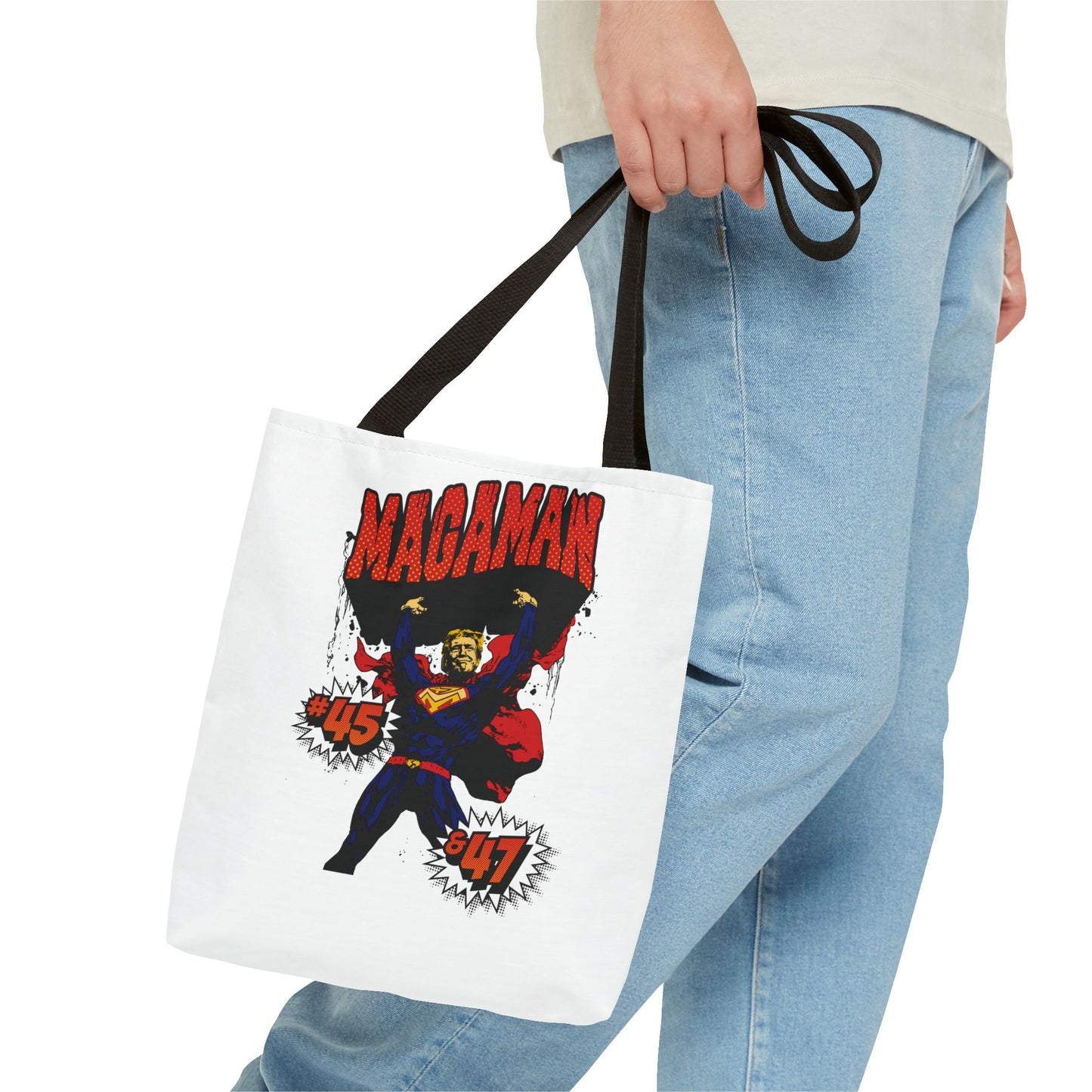 🛍️ MagaMan “Best President Ever” Tote Bag – Carry Patriotism Everywhere! 🇺🇸💪