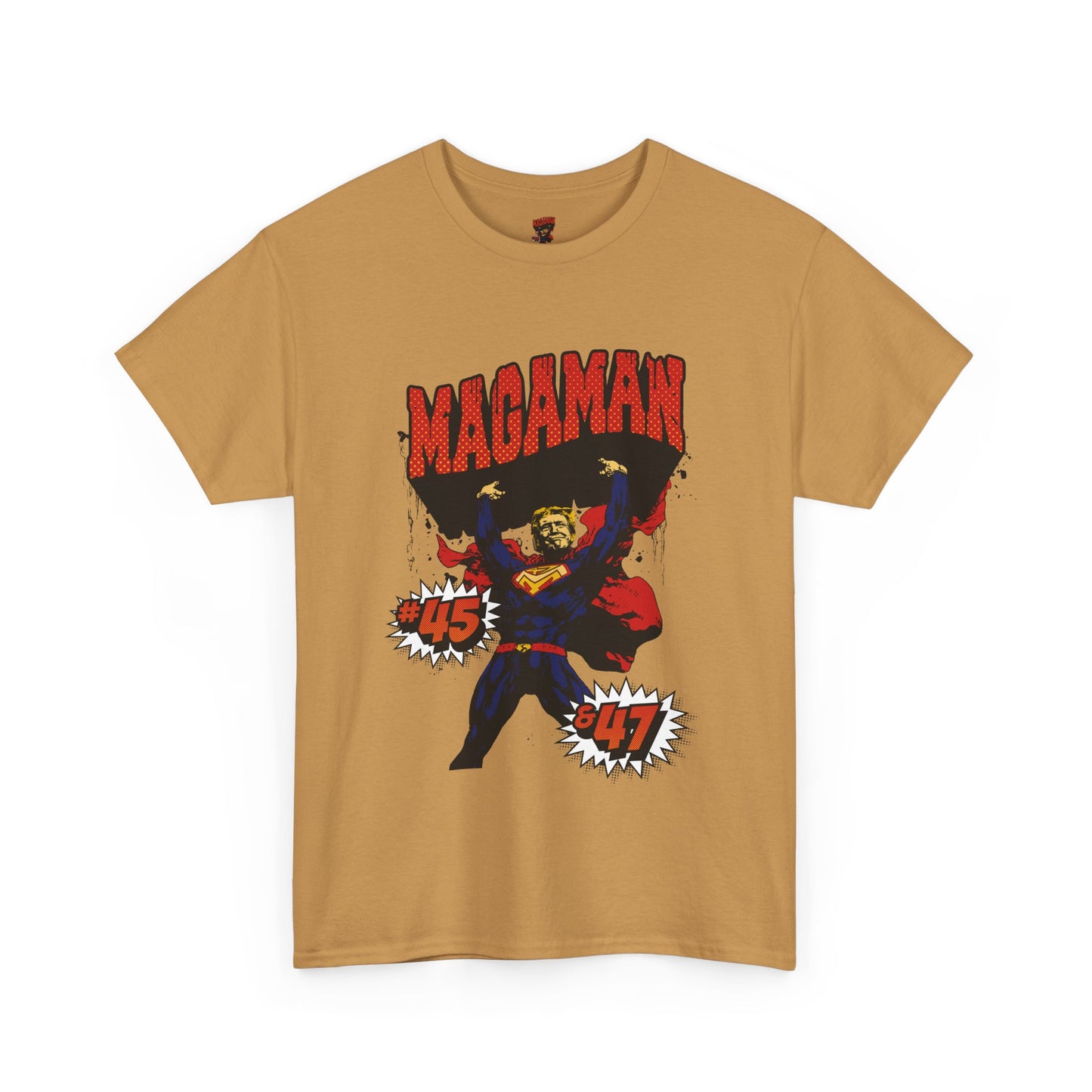 🔥 MagaMan Hero Tee – Stand Strong with 45 & 47! 🇺🇸💪