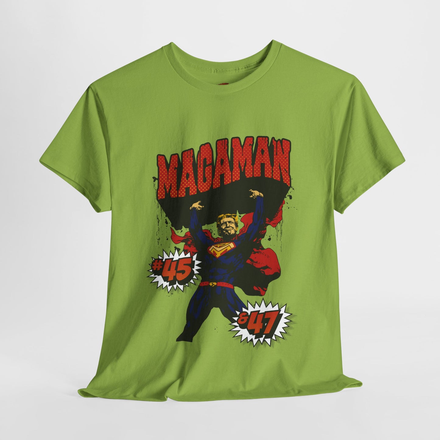 🔥 MagaMan Hero Tee – Stand Strong with 45 & 47! 🇺🇸💪