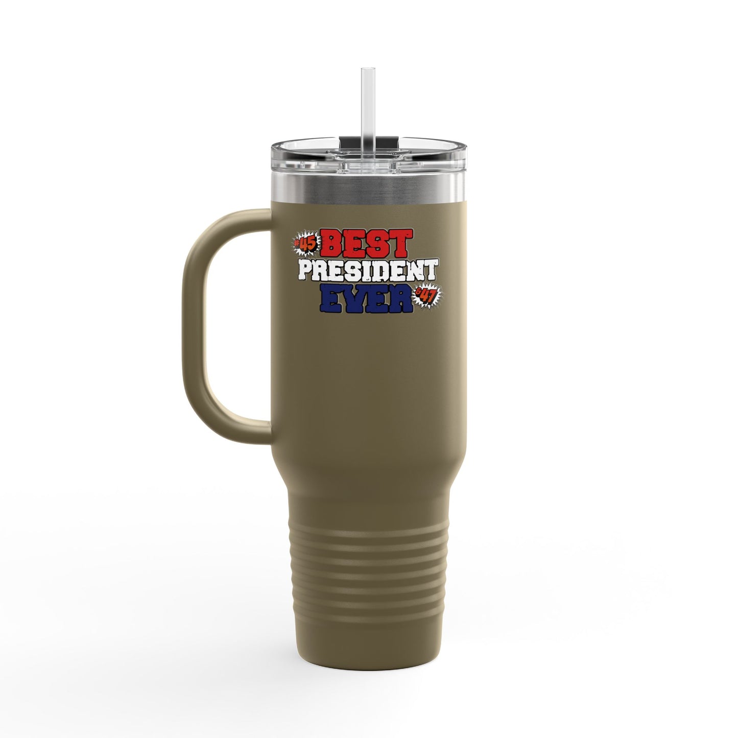 🔥 MagaMan “Best President Ever” 40oz Tumbler – Stay Hydrated, Stay Patriotic! 🇺🇸💪