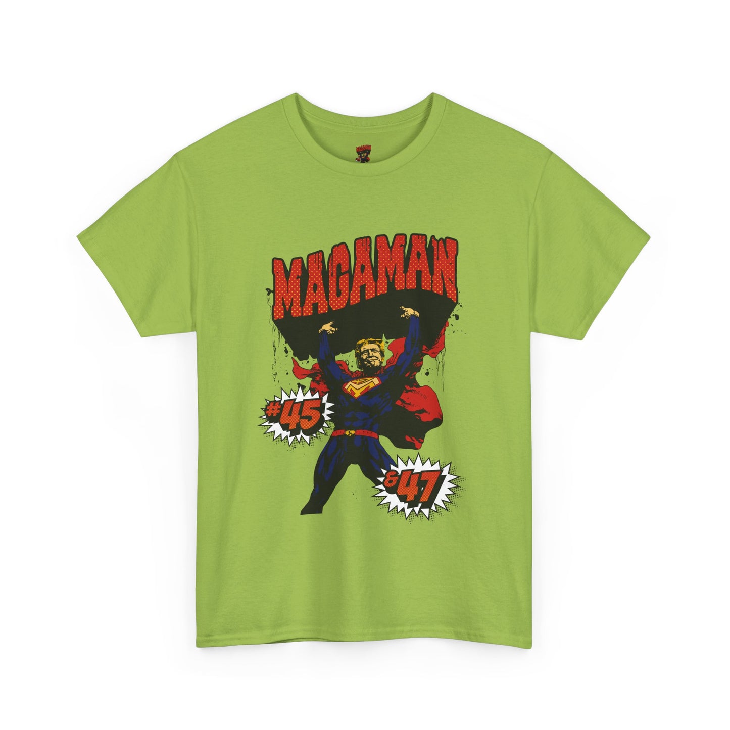 🔥 MagaMan Hero Tee – Stand Strong with 45 & 47! 🇺🇸💪