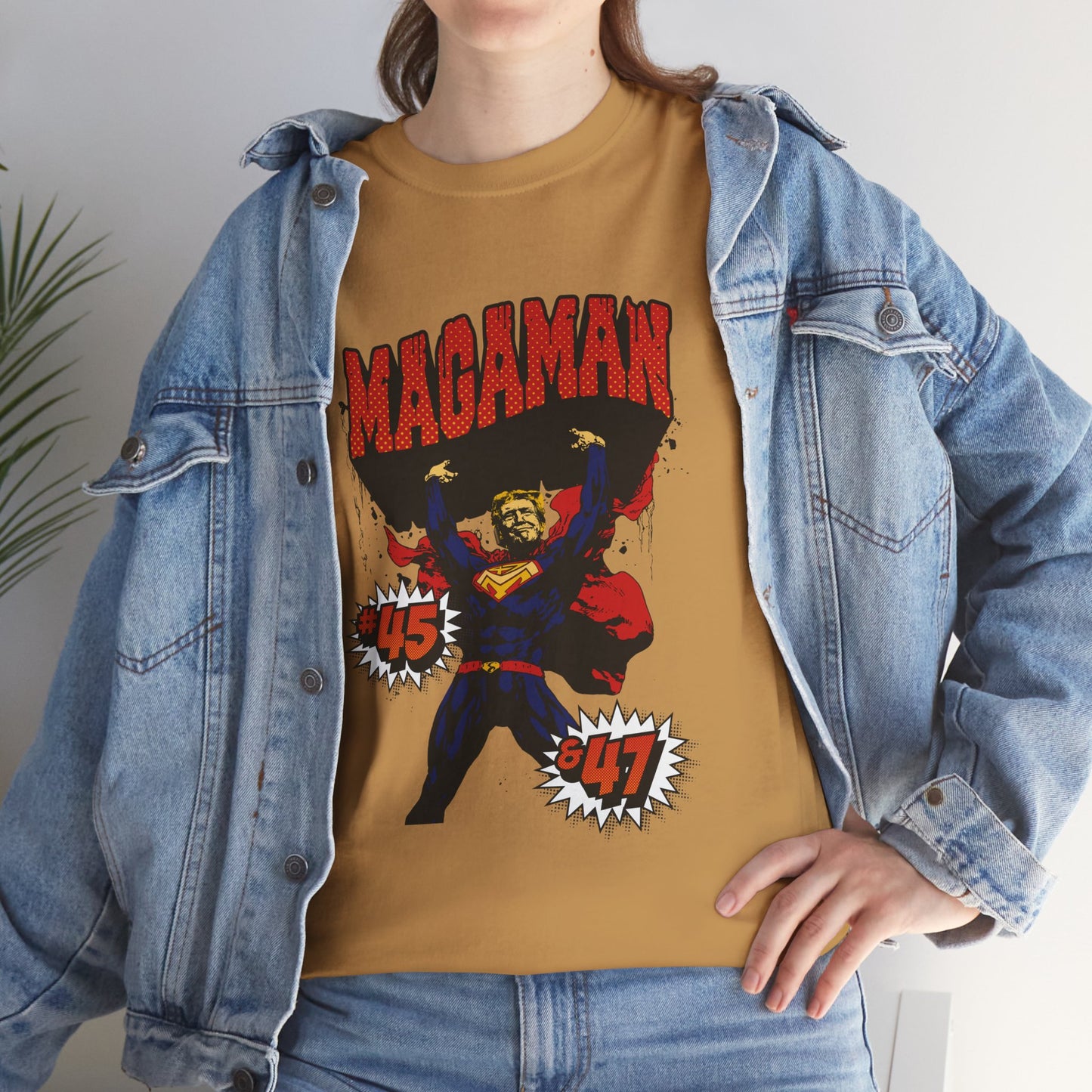 🔥 MagaMan Hero Tee – Stand Strong with 45 & 47! 🇺🇸💪