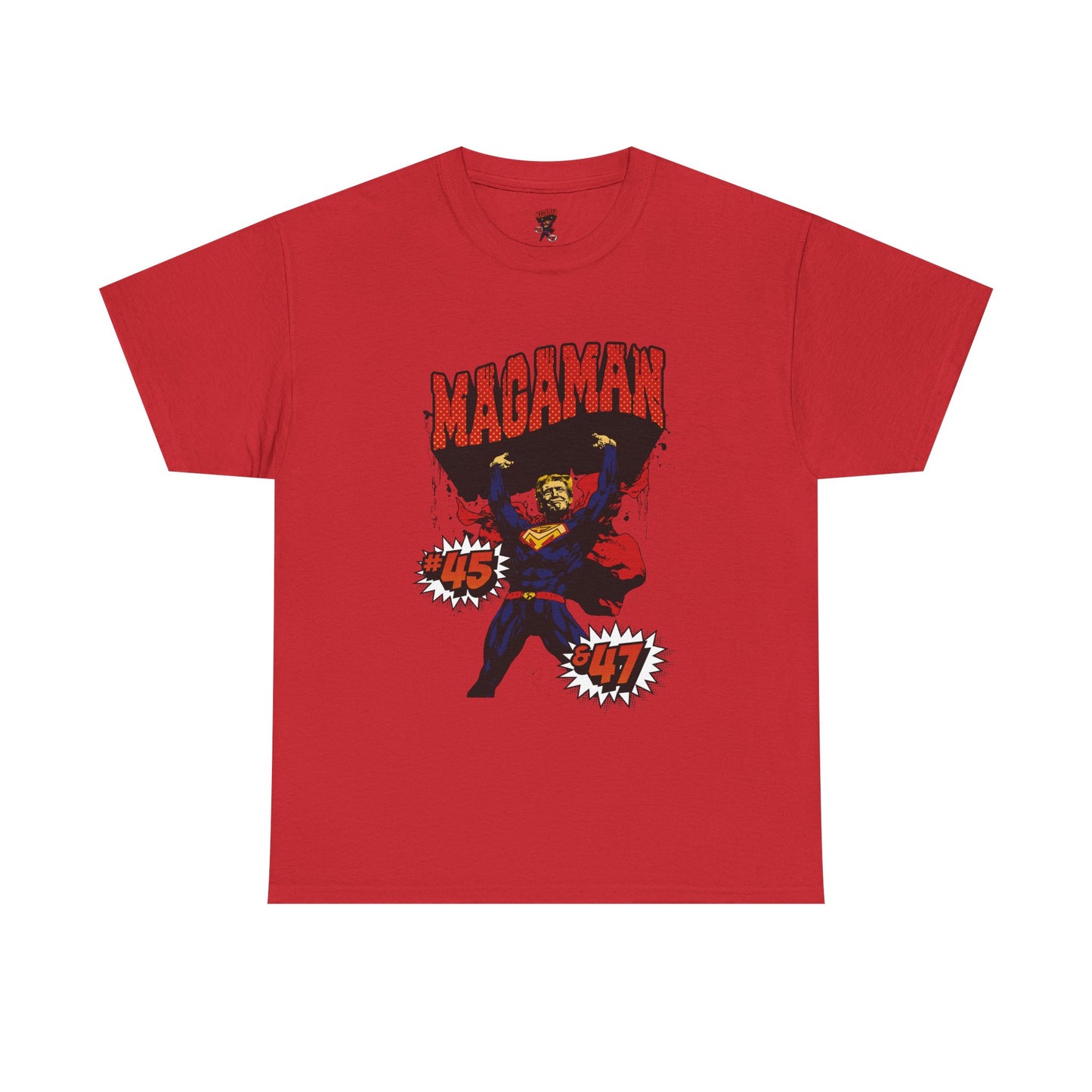 🔥 MagaMan Hero Tee – Stand Strong with 45 & 47! 🇺🇸💪