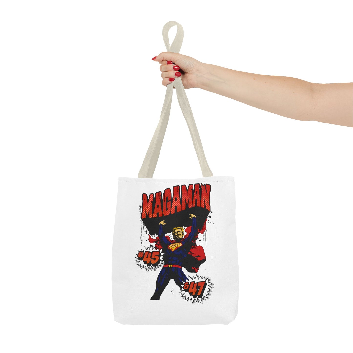 🛍️ MagaMan “Best President Ever” Tote Bag – Carry Patriotism Everywhere! 🇺🇸💪