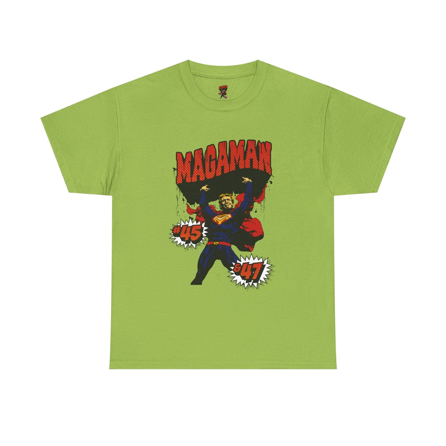 🔥 MagaMan Hero Tee – Stand Strong with 45 & 47! 🇺🇸💪