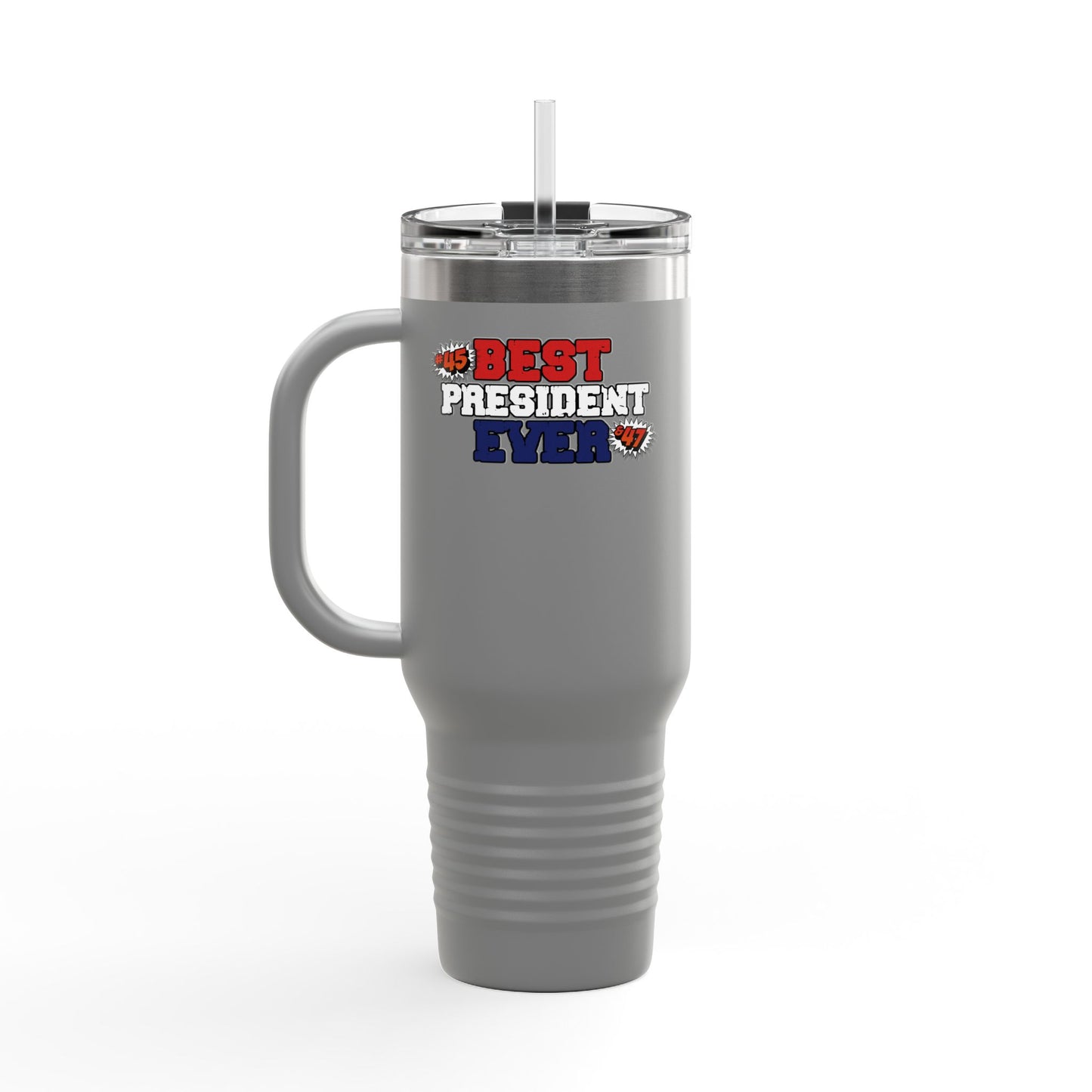🔥 MagaMan “Best President Ever” 40oz Tumbler – Stay Hydrated, Stay Patriotic! 🇺🇸💪