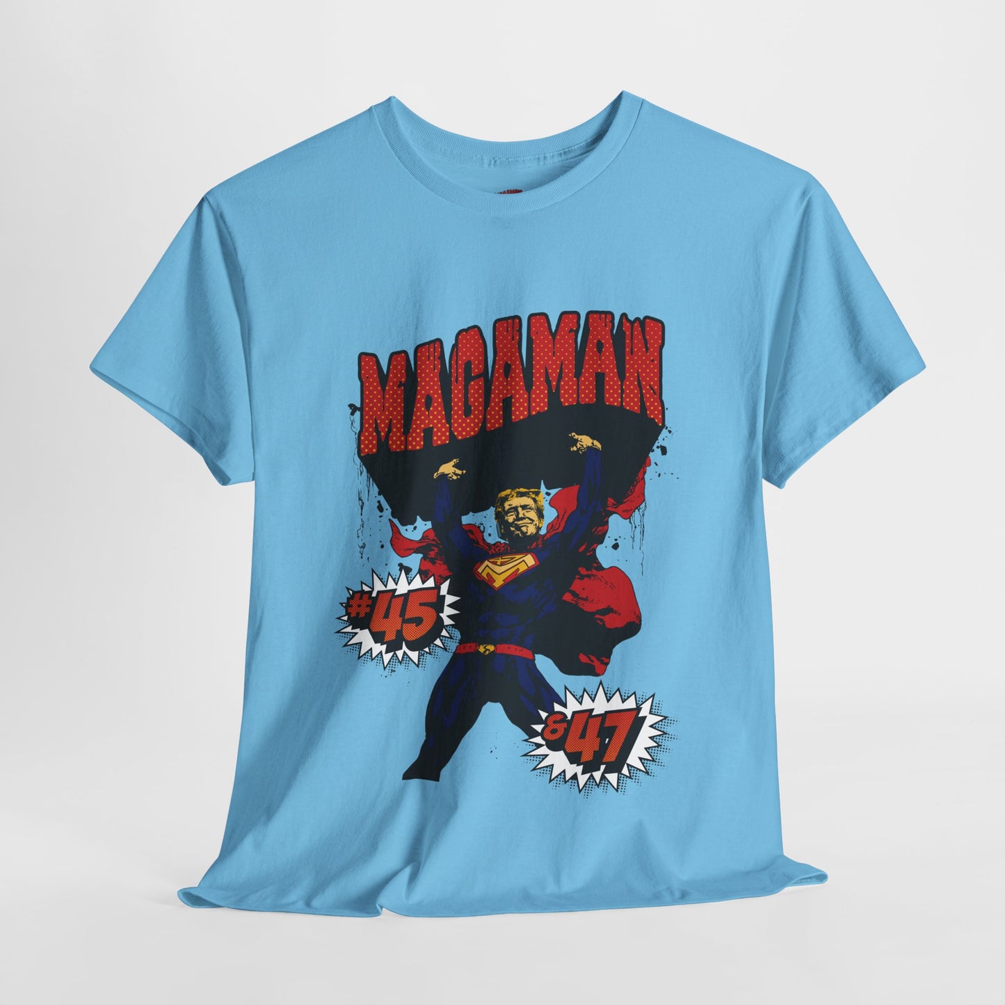 🔥 MagaMan Hero Tee – Stand Strong with 45 & 47! 🇺🇸💪