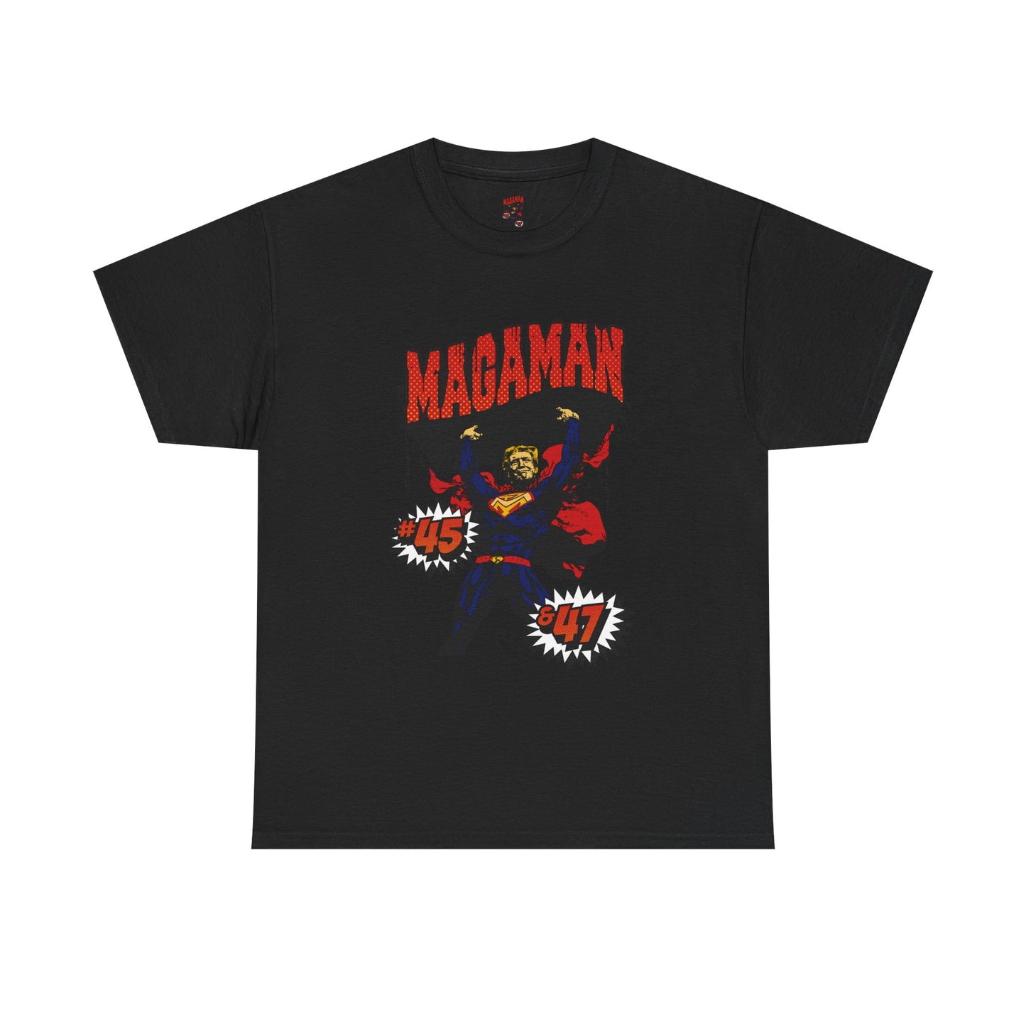 🔥 MagaMan Hero Tee – Stand Strong with 45 & 47! 🇺🇸💪